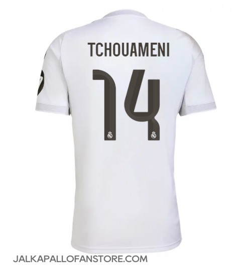 Real Madrid Aurelien Tchouameni #14 Kotipaita 2025-26 Lyhythihainen Real Madrid Aurelien Tchouameni #14 Kotipaita 2025-26 Lyhythihainen